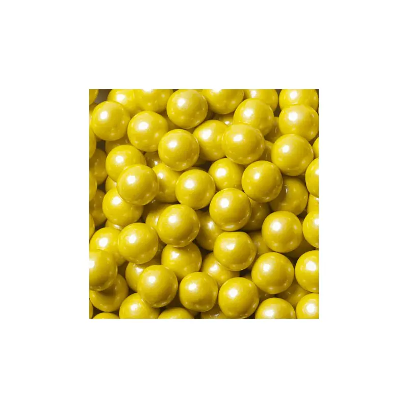 Yellow Pearl Sixlets Candy - 12lb