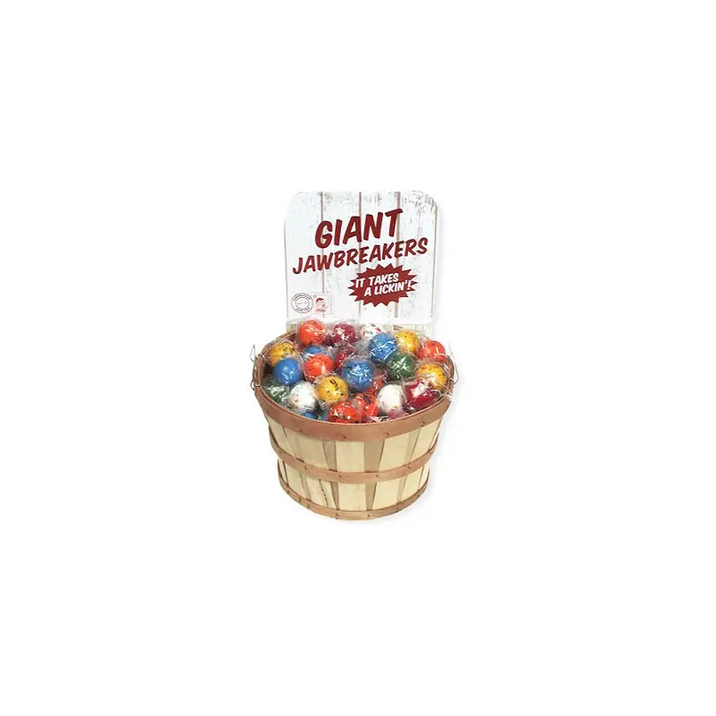 Big Bizarre Jawbreakers - 2 1/4" - 110ct Basket
