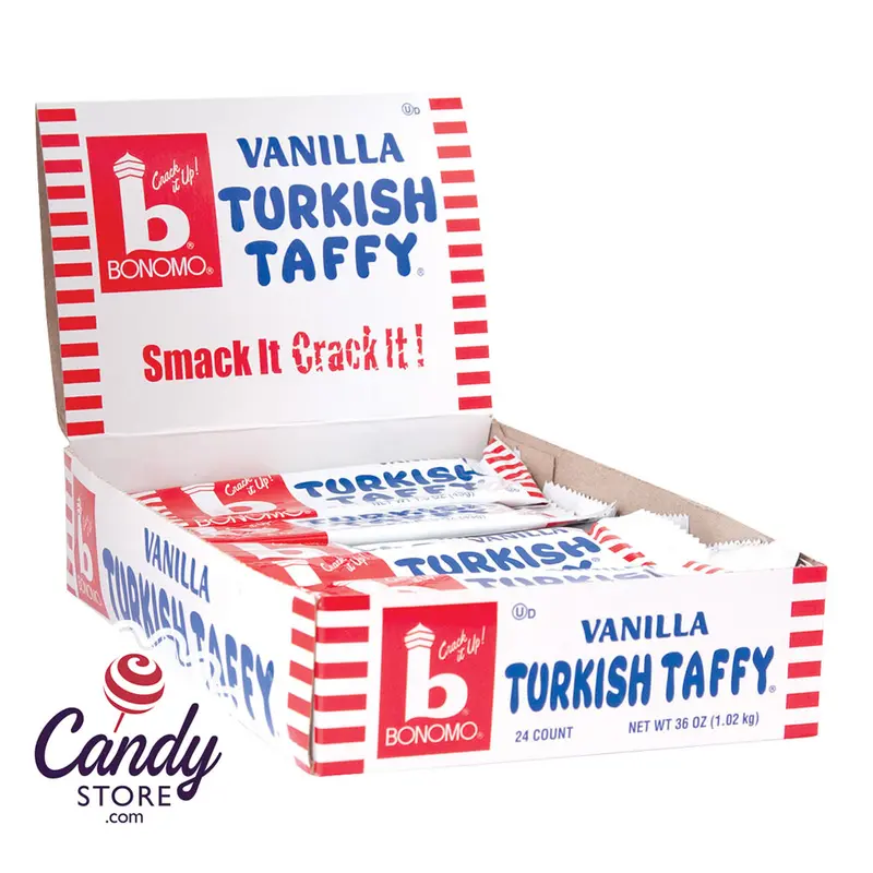 Turkish Taffy Vanilla Bonomo - 24ct