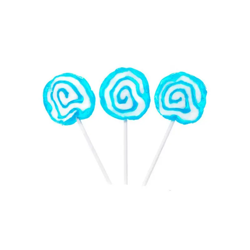 Blue & White Hypno Pops Lollipops - 100ct
