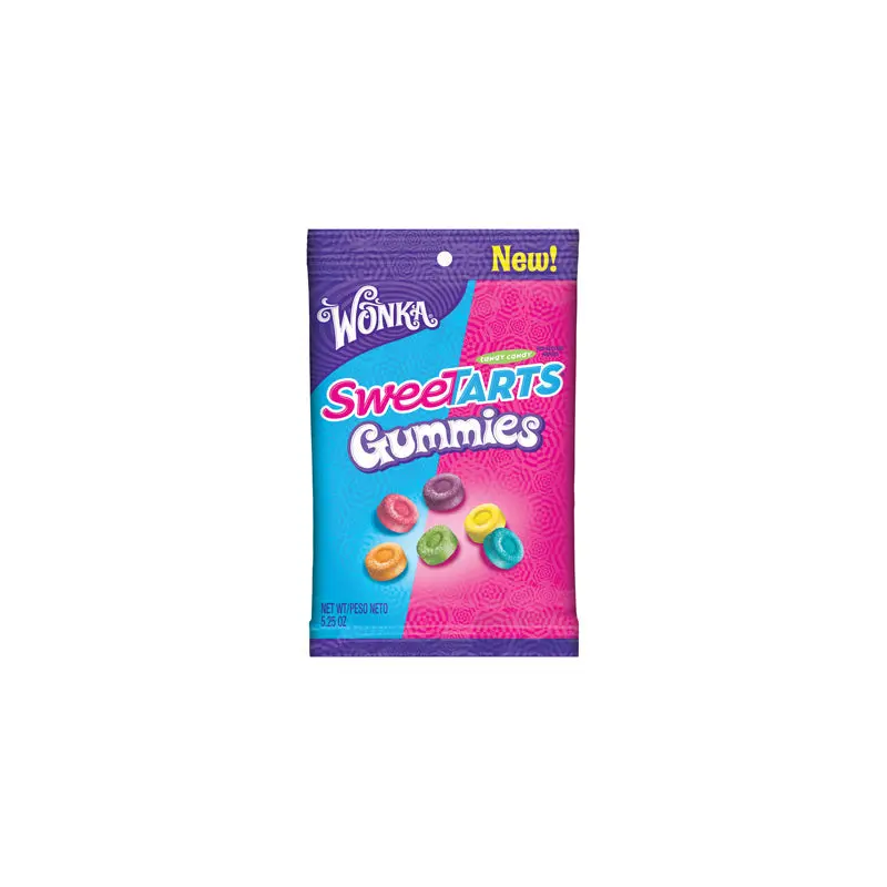 Wonka Sweetart Gummy Peg Bags - 12ct