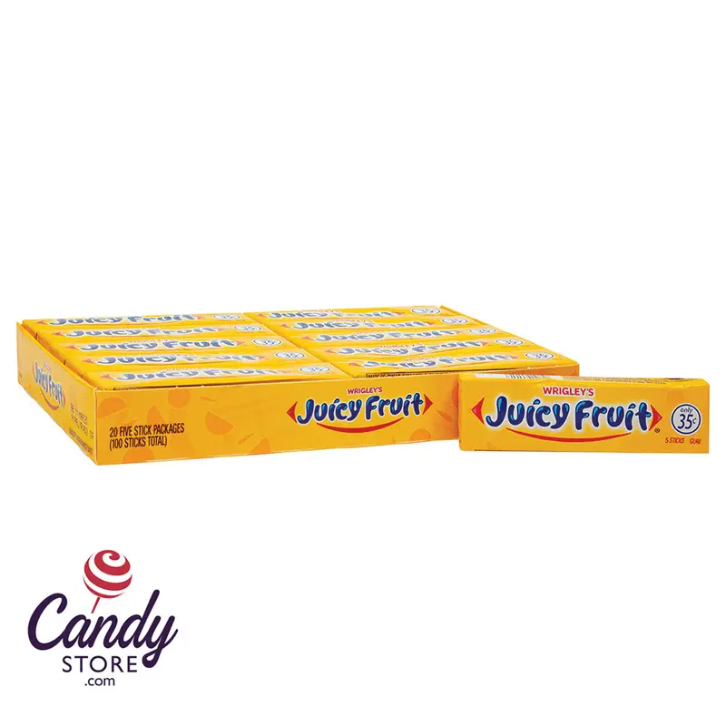Wrigley Juicy Fruit Gum 5-stick - 40ct