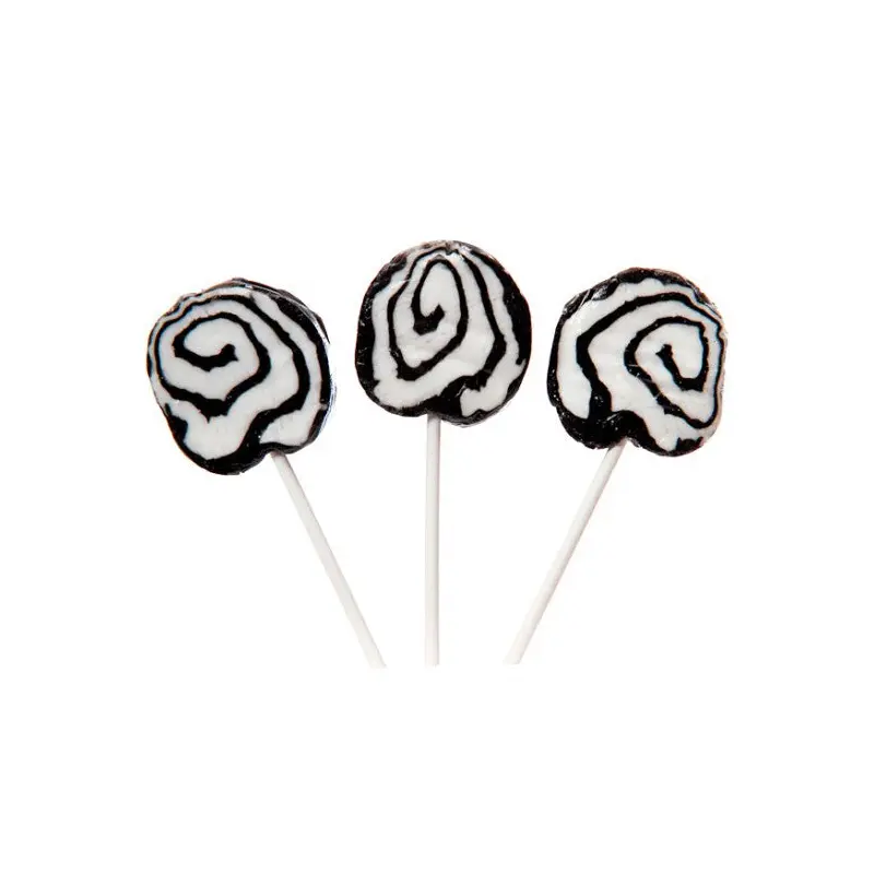 Black & White Hypno Pops Lollipops - 100ct