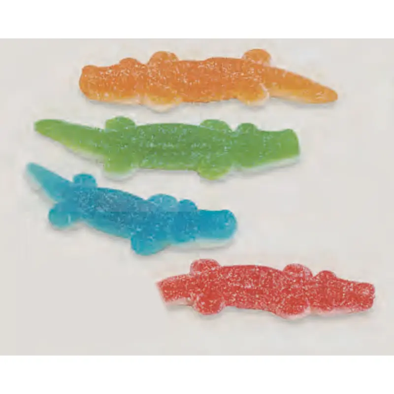 Assorted Sanded Gummi Crocodiles - 5lb