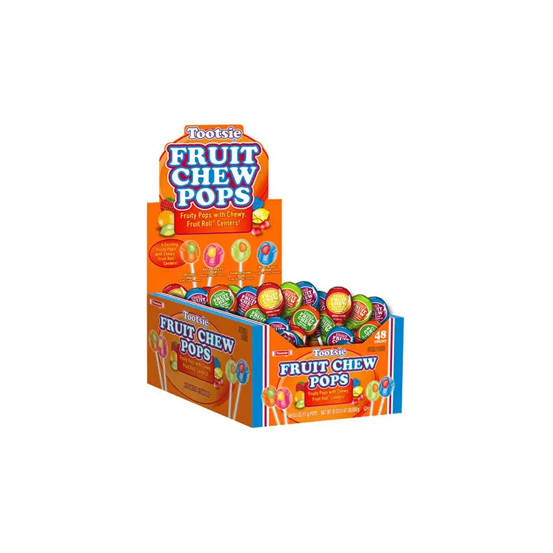 Tootsie Roll Fruit Chew Pops - 48ct