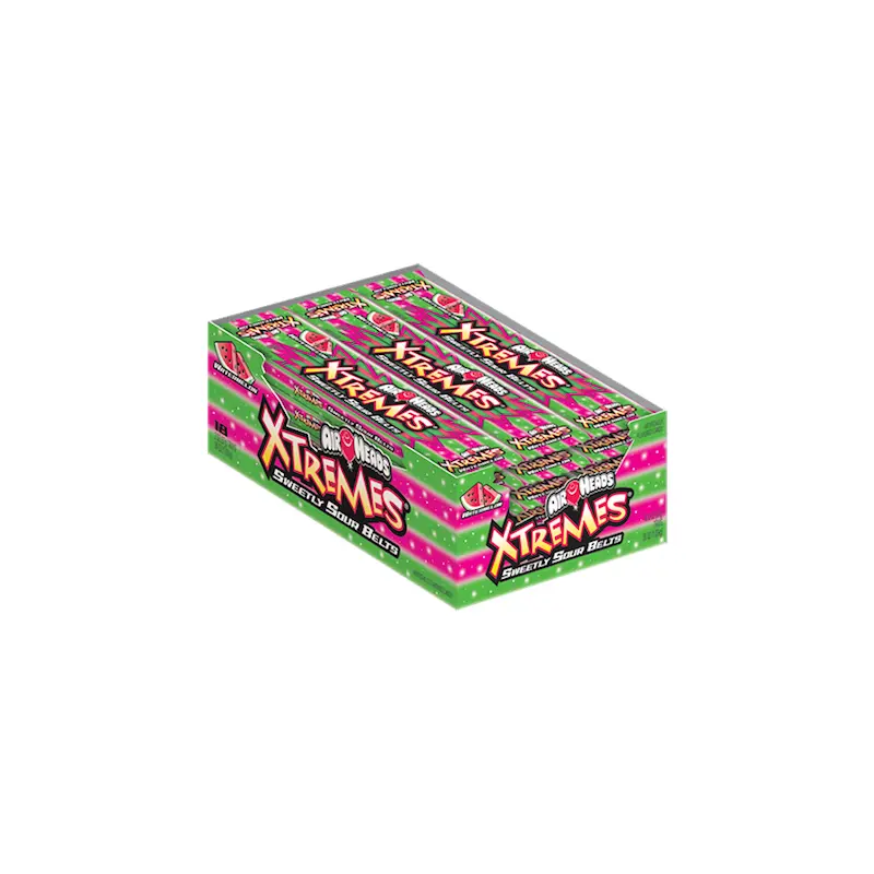 Airheads Extreme Sour Belts Watermelon - 18ct