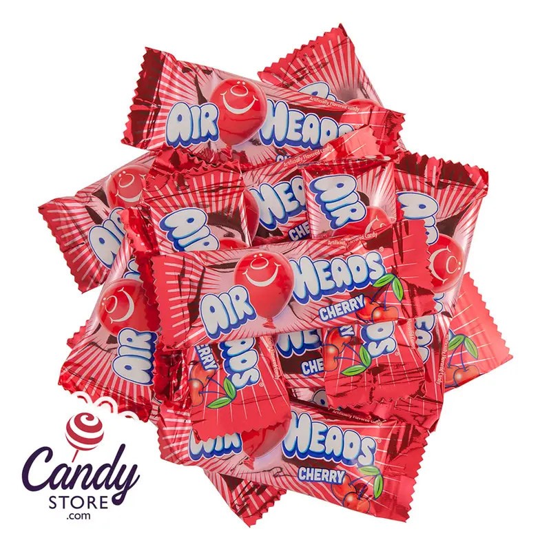 Airheads Mini Candy Bars Cherry - 8lb