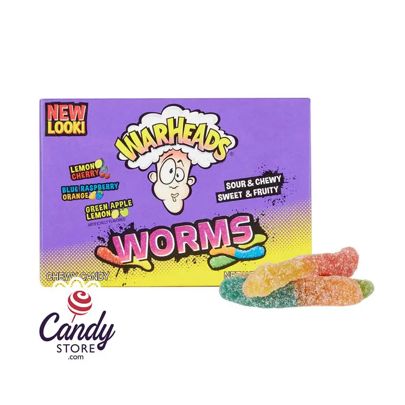 Warheads Worms Theater Box - 12ct