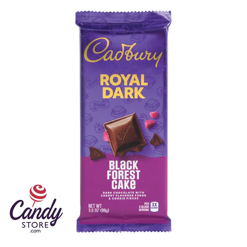 Cadbury Black Forest Cake Royal Dark Chocolate Bars - 14ct