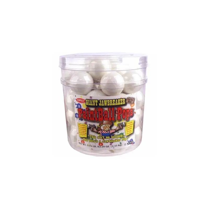 White Paintball Pops Jar - 36ct