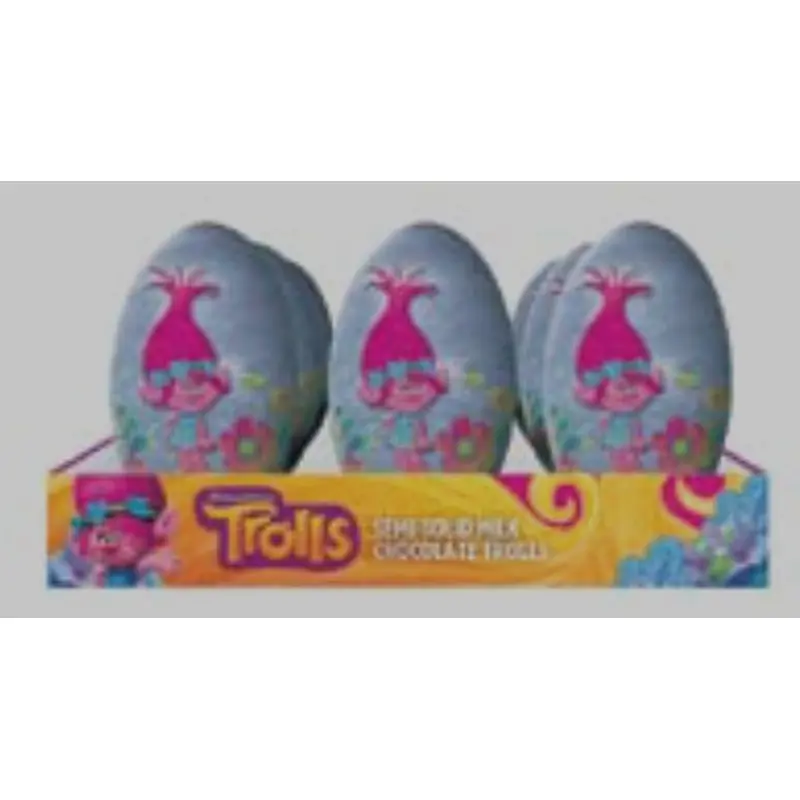 Trolls Milk Chocolate Semi-Solid Poppy - 9ct