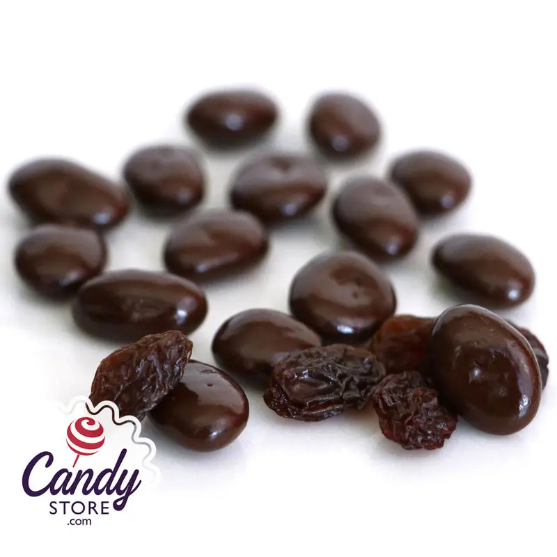 Belgian Dark Chocolate Raisins - 10lb Bulk