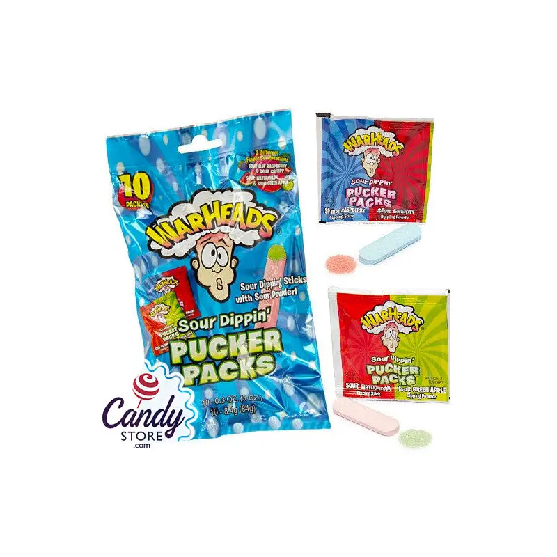 Warheads Pucker Packs - 12ct