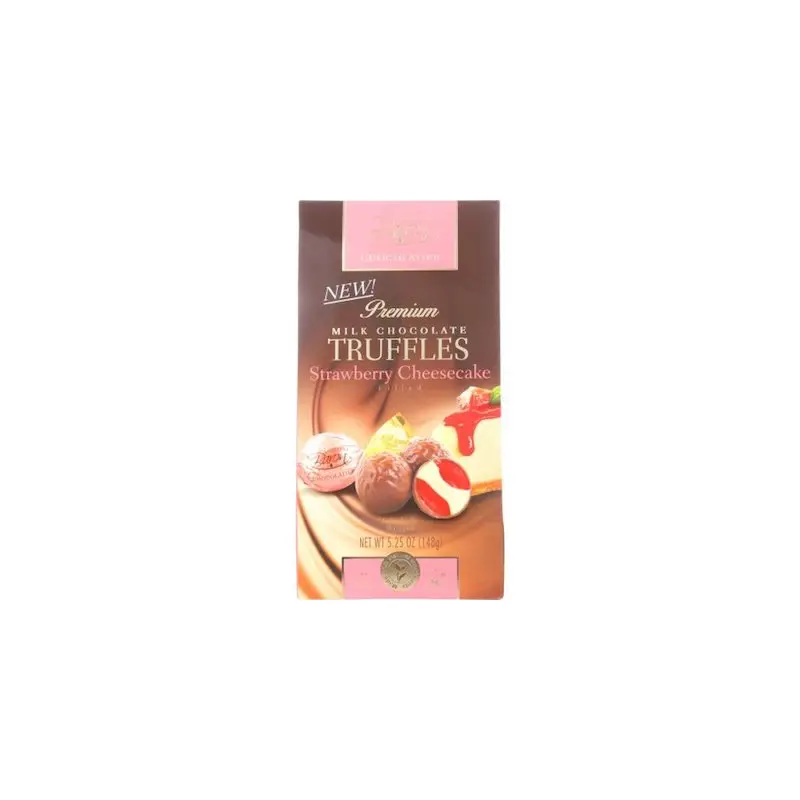 Baron Premium Milk Chocolate Truffles with Strawberry Cheesecake Bags - 6ct