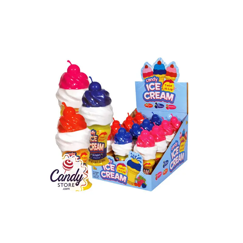 Twist-N-Lik Candy Ice Cream - 12ct