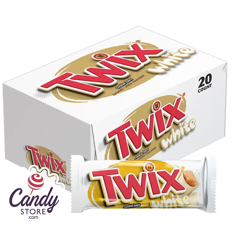 Twix White Chocolate Cookie Bar - 20ct