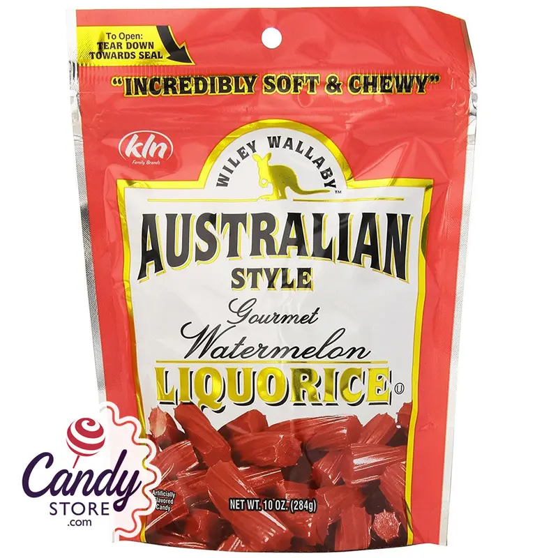 Wiley Wallaby Watermelon Liquorice Bags - 10ct