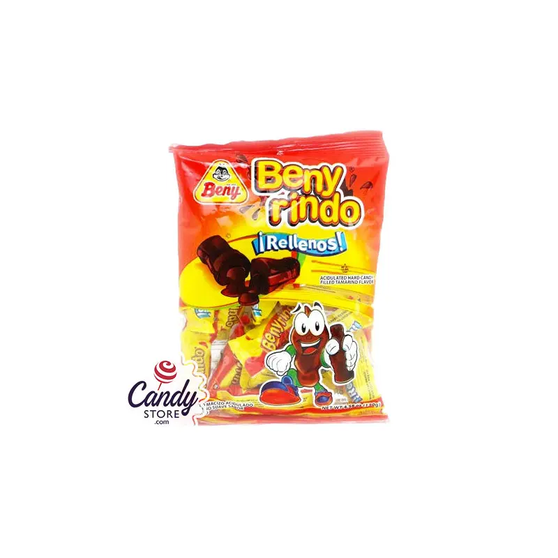 BenyRindo Rellenos Tamarindo Filled Candy - 24ct Peg Bags