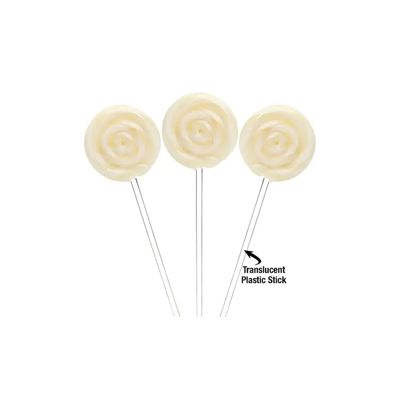 White Swipple Pops - 48ct Pineapple Petite Swirly Lollipops