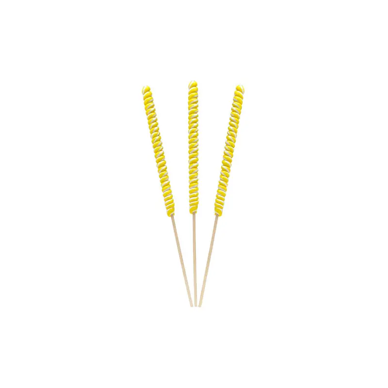 Yellow Tremendously Tall Tesla Twist Pops - Banana 12pc Box