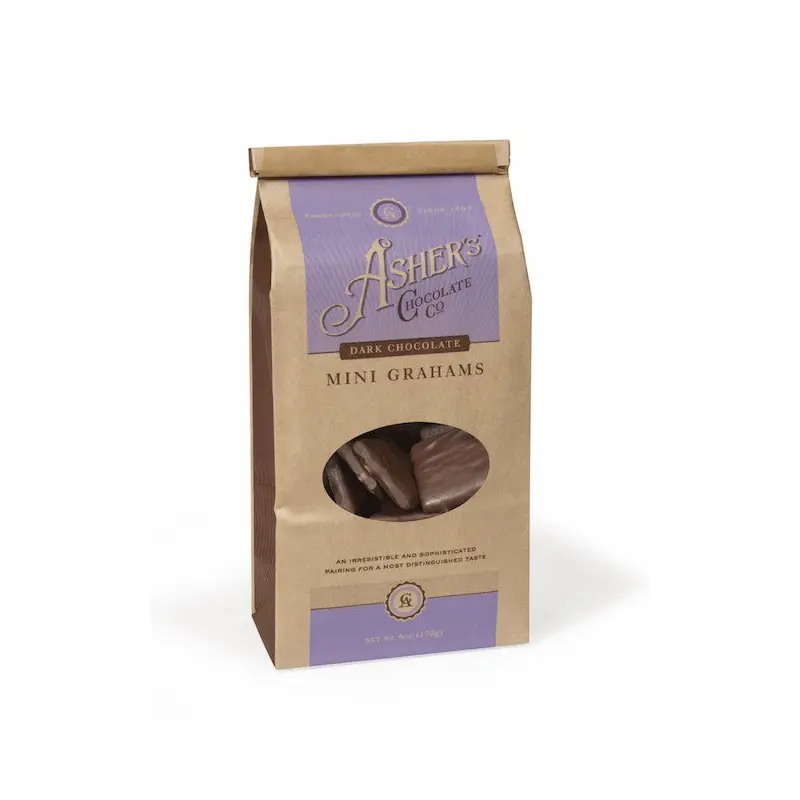 Asher's Dark Chocolate Mini Grahams Coffee Bags - 12ct