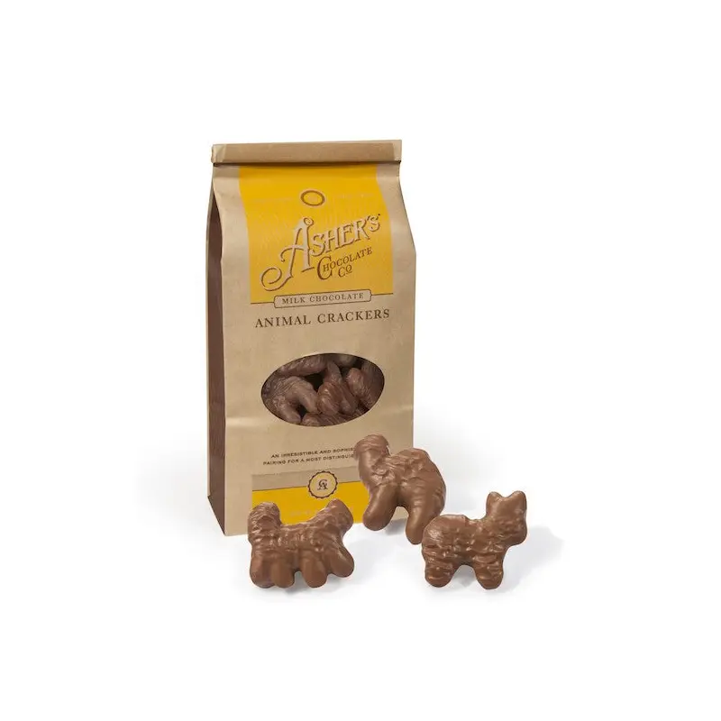 Asher's Milk Chocolate Animal Crackers Bags - 12ct