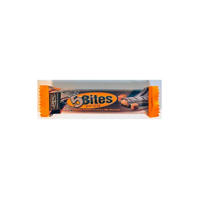 Baron 5 Bites Milk Chocolate Caramel - 12ct