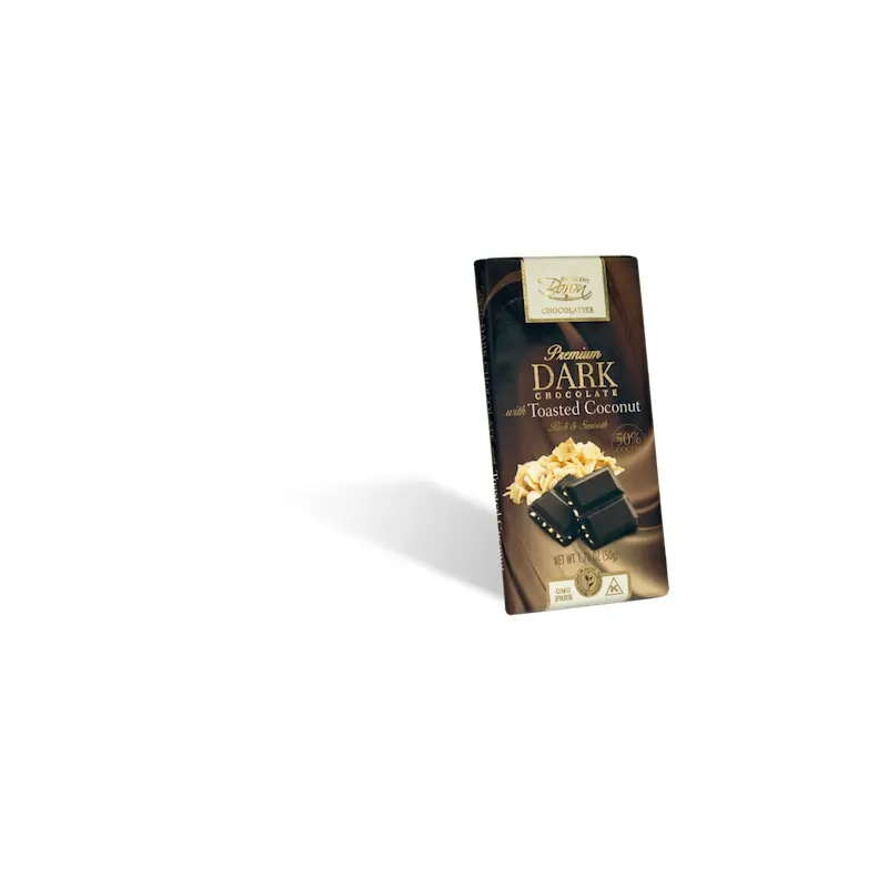 Baron Dark Chocolate with Toasted Coconut Bar - 12ct