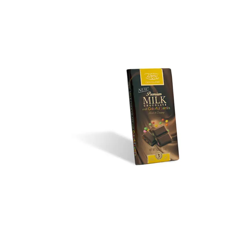 Baron Milk Chocolate with Lentils Bar - 12ct