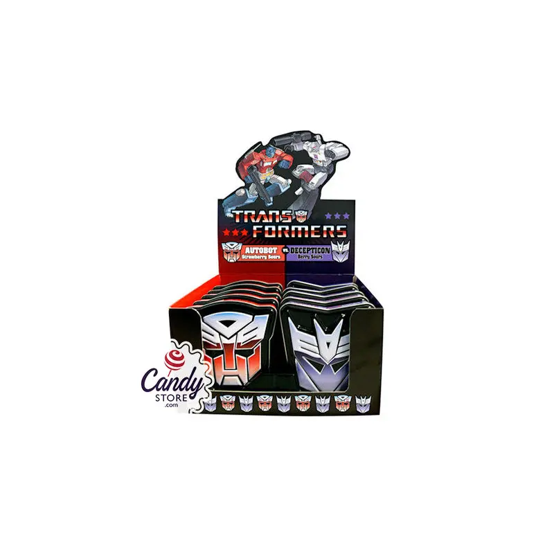 Transformers Candy Sours Tins - 12ct