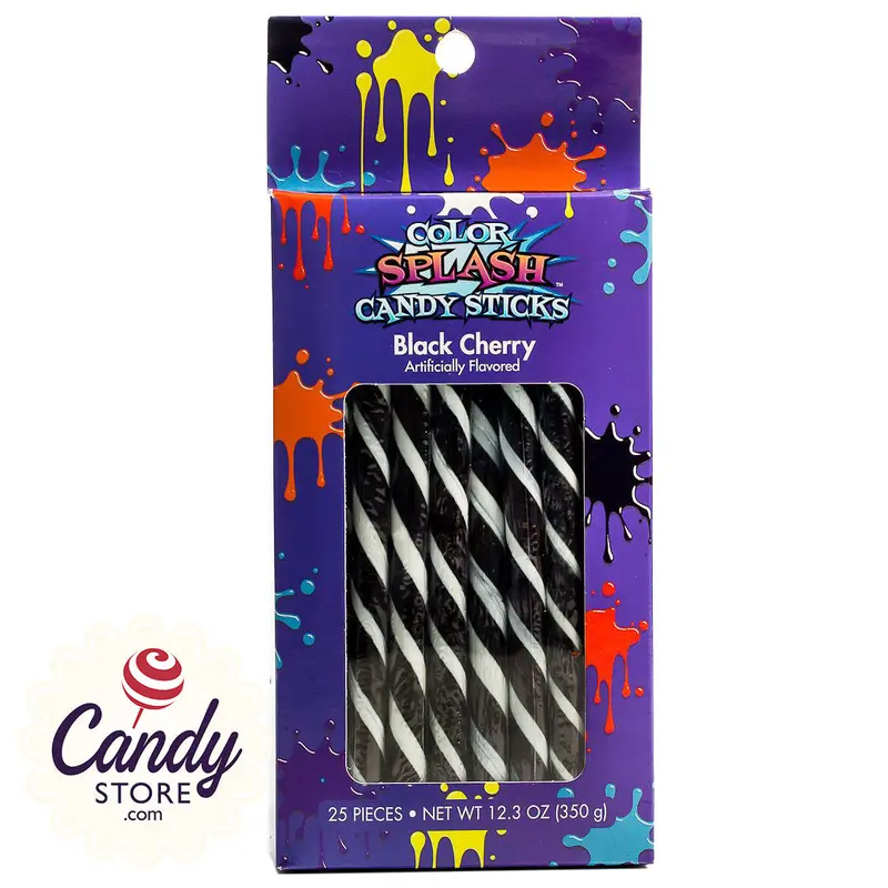 Black Cherry Candy Sticks Color Splash - 25ct