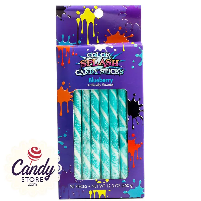 Blueberry Candy Sticks Color Splash - 25ct