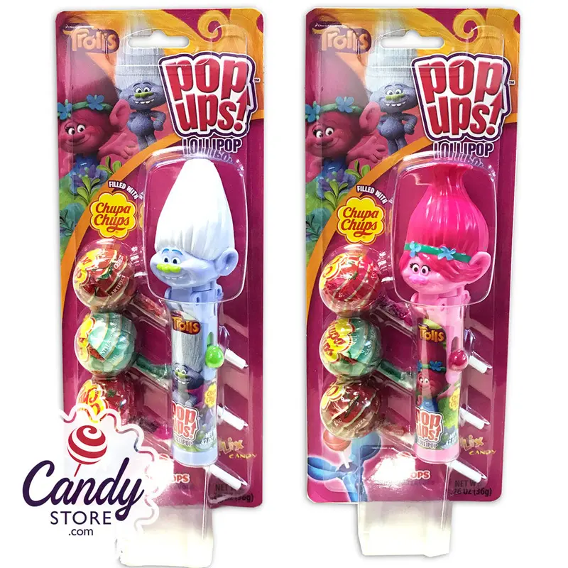 Trolls Pop-Ups Lollipops Toys - 6ct
