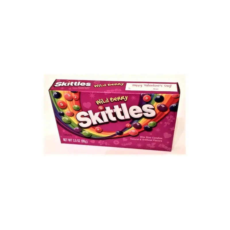 Valentines Wild Berry Skittles Theater Box - 12ct