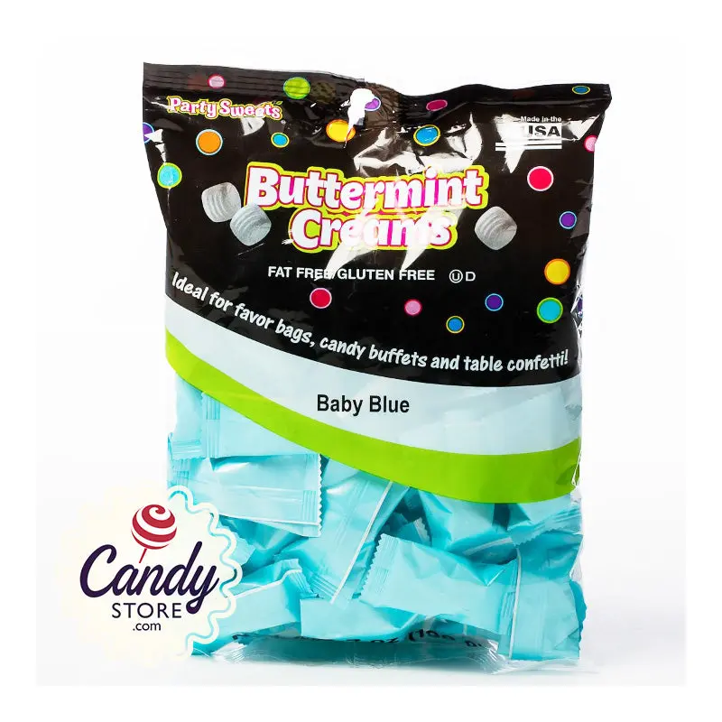 Baby Blue Buttermint Creams - 7oz Pillow Packs