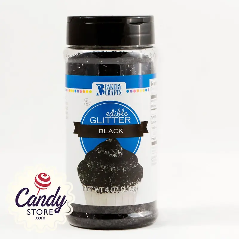 Black Edible Glitter - 4oz