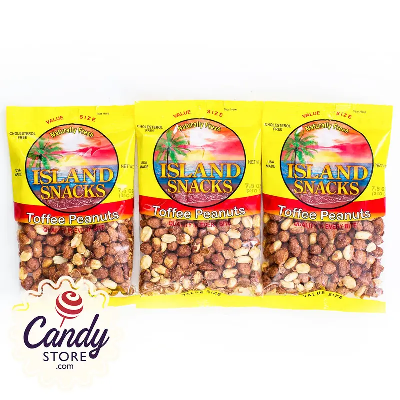Toffee Peanuts Island Snacks - 6ct Bags