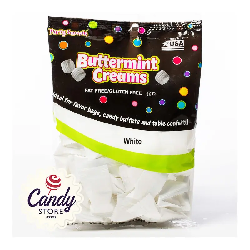 White Buttermint Creams - 7oz Pillow Packs