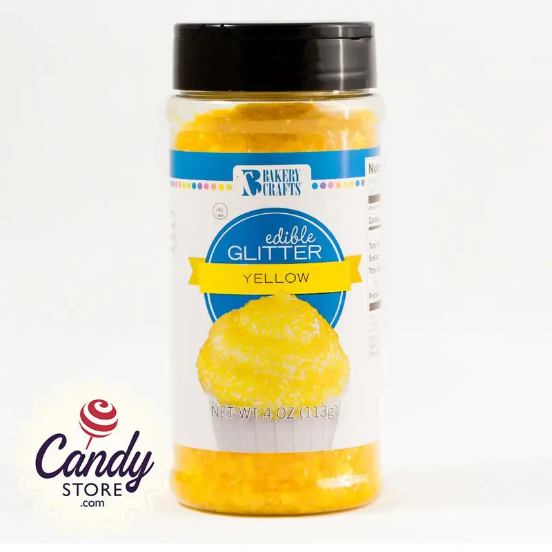 Yellow Edible Glitter - 4oz