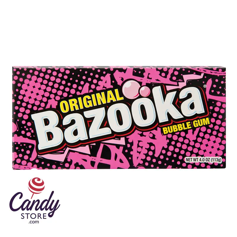 Bazooka Original Gum 4oz Theater Box - 12ct