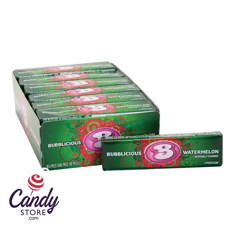 Bubblicious Watermelon Gum - 18ct