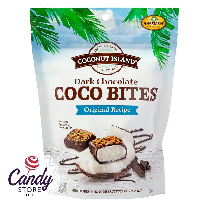 Anastasia Coconut Island Coco Bites Original 5oz Pouch - 6ct