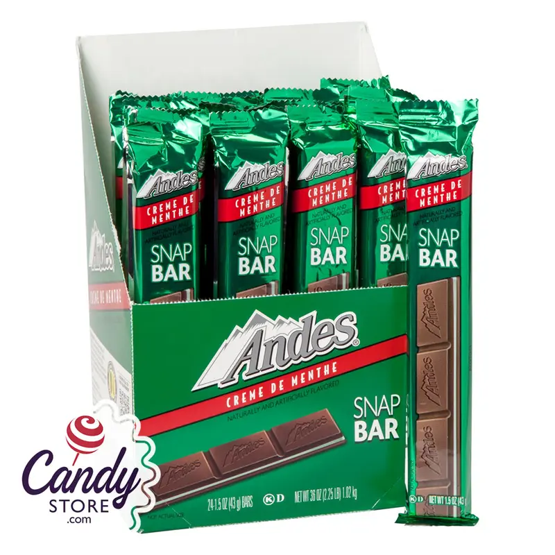 Andes Creme De Menthe Snap Bar 1.5oz - 24ct