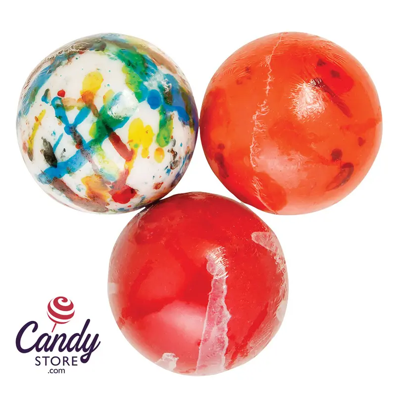 Assorted Wrapped Jawbreakers With Candy Center 2.25 Inches - 28.3lb