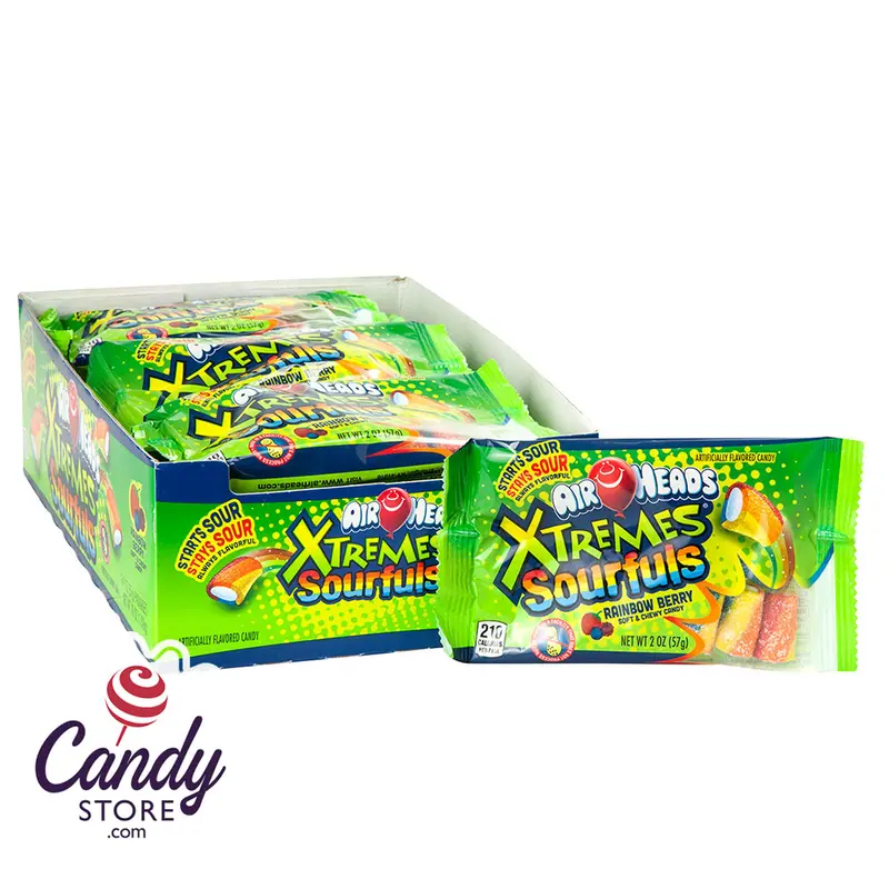 Xtremes Sourfuls Rainbow Berry Airheads Bites 2oz - 18ct