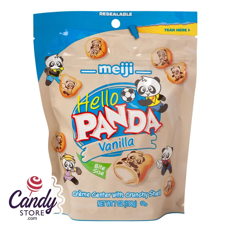 Vanilla Hello Panda Candy Pouch - 6ct