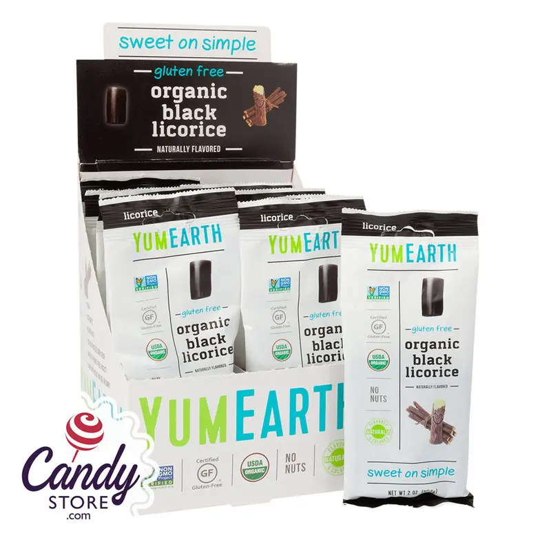 Yumearth Organic Licorice Black 2oz - 12ct
