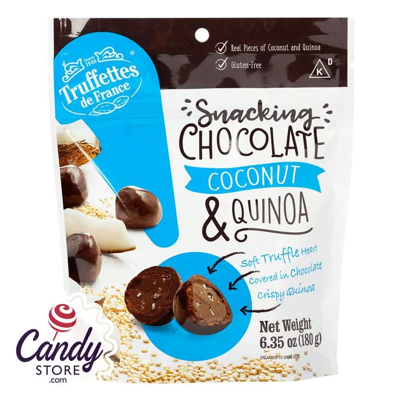 Truffettes Snacking Chocolate Coconut & Quinoa 6.35oz Bag - 12ct
