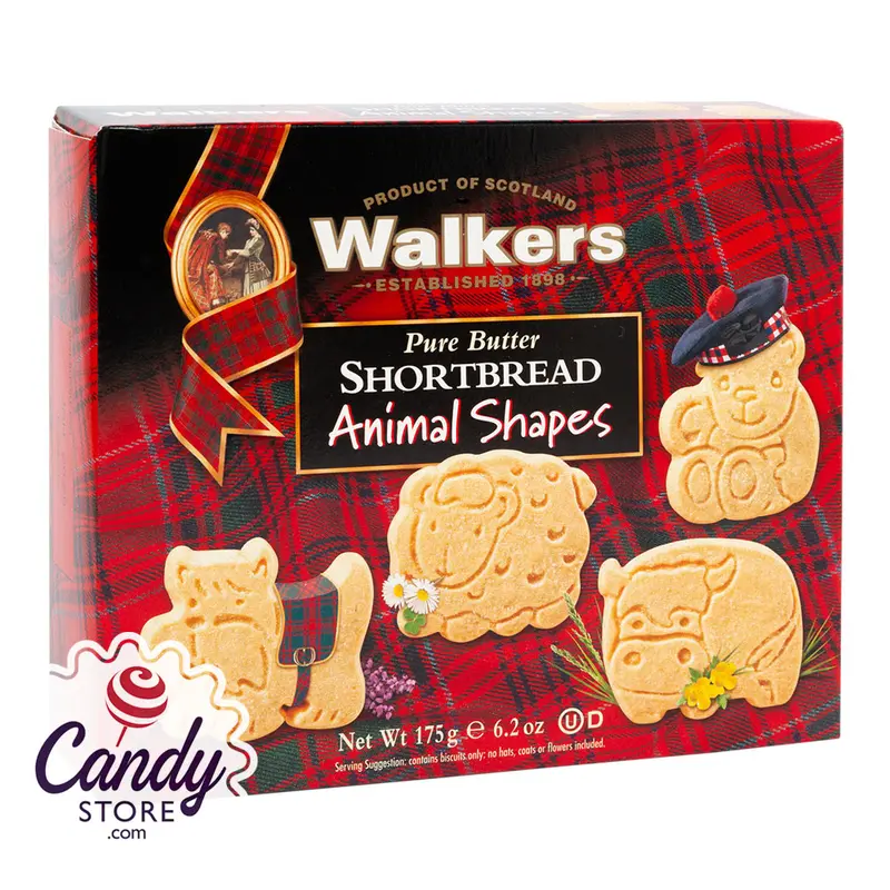 Walkers Shortbread Animal Shapes 6.2oz Box - 12ct
