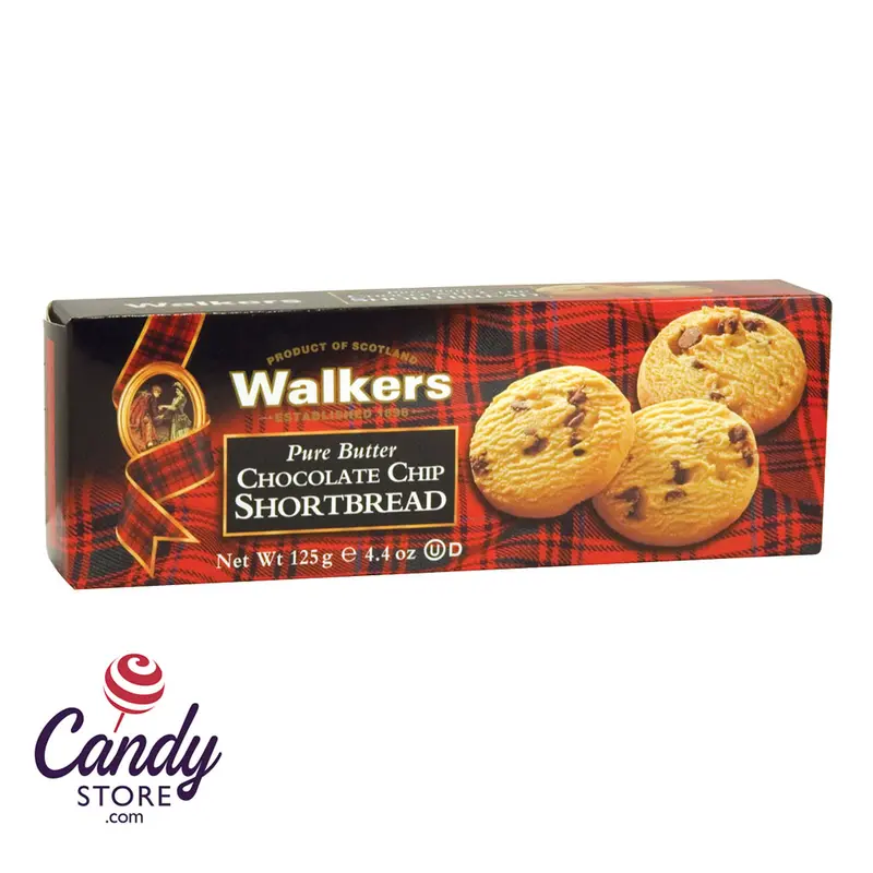 Walkers Shortbread Chocolate Chip Cookies 4.4oz Box - 12ct